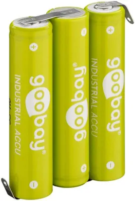 Immagine prodotto di Goobay 55581 3x AAA (Micro) - 800 mAh, verde - etichetta a saldare (Z), batteria al nichel idruro metallico (NiMH), 3,6 V