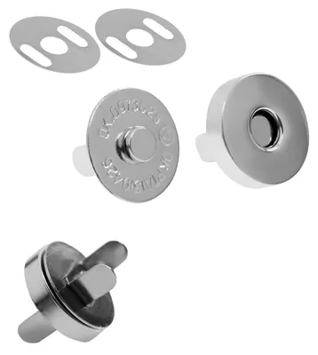 Produktbild von 10 Magnet-Verschlüsse rund + oval Größen- Farbwahl - Taschen Schloss Verschluss