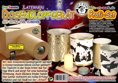 Produktbild von Kids at Work Nachtlicht und Laternen-Bausatz - kreatives Bastelspielzeug