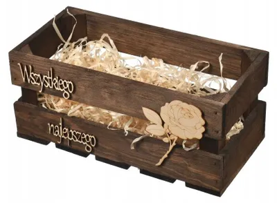 Produktbild von Skrzynki z drewna Holzkiste Geschenkverpackung Dekorative Holzkiste