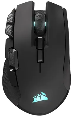 Zdjęcie produktu dla Corsair IRONCLAW WIRELESS SE, Dla praworęcznych, Optyczny, RF Wireless + Bluetooth + USB Type-C, 26000 DPI, Czarny