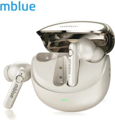 Obrázek produktu pro mblue AR09 True Wireless Earbuds BT5.4 sluchátka s potlačením šumu a vodotěsná herní sportovní sluchátka Vestavěný mikrofon Hands-free hovory
