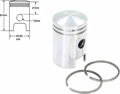 Image de Piston Simson S50 40.25 R2 Avec Segments