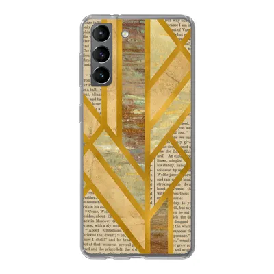 Produktbild von MuchoWow® Handyhülle Schutzhülle Hülle für Samsung Galaxy S21 Gold - Marmor - Vintage Silikon Softcase Handy Hülle - Softcase