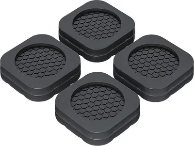Image de INF Coussinets carrés anti-vibration pour machines à laver - Lot de 8 Paquet de 8