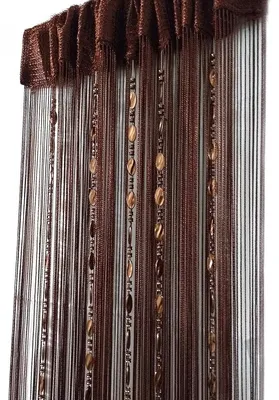 Produktbild von ave split, dekorativer Fadenvorhang, 100 x 200 cm, Wand-Fenstervorhang mit Perle