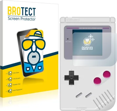 Produktbild von 2x BROTECT Schutzfolie für Nintendo Gameboy (1989) Displayschutz Displayschutzfolie Folie Matt Entspiegelungsfolie