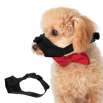 Immagine prodotto di Museruola regolabile in nylon a rete morbida, adatta a cani di piccola e grande taglia