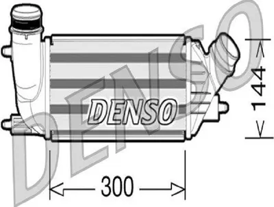 Produktbild von DENSO DIT07001 Ladeluftkühler LLK für FIAT Scudo (270, 272) Turbo Intercooler