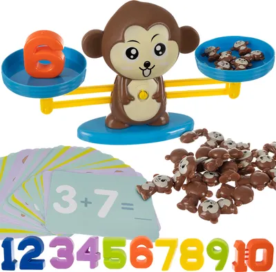 Produktbild von Mathe Spielzeug Waage Zählen Rechnen Affe Lernspielzeug 16947