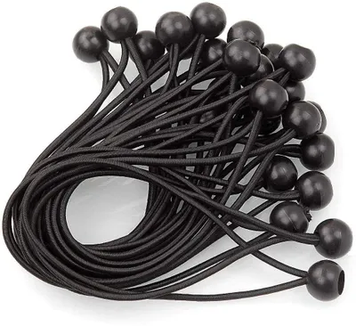 Obrázek produktu pro Elastické gumičky – 40 kusů – Upevňovací popruhy – Pro stany – Plachty – Kempování – Praktické pro upevnění – Elastické šňůry