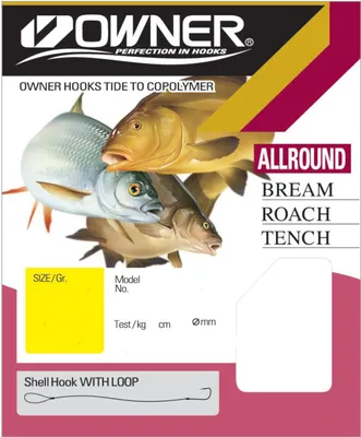 Produktbild von Owner Allround gold RL-046 70cm - gebundene Angelhaken, Größe/Tragkraft/Durchmesser/Inhalt:Gr. 4 / 8.2kg / 0.30mm / 8 Stück pro Packung