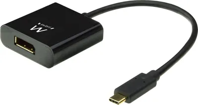 Image de Adaptateur Ewent EW9825 USB-C vers DisplayPort 4K Noir