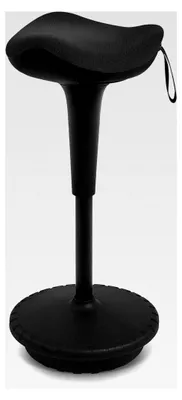 Produktbild von Ergonomischer Arbeitshocker, Hochverstellbare Stehhilfe, Atmungsaktiver Sitz-Steh-Hocker 360° Drehbar, Ergonomische Stehhocker für das Büro (Schwarz)
