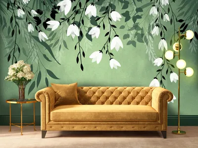 Produktbild von Vlies Fototapete Natur 400x280 cm Tapeten Wandtapete XXL Blumen Botanik Pflanzenmotiv b-A-10195-a-b
