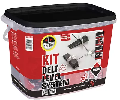 Image de Rubi Delta Level System Clips 0,5 mm pour carrelage 3-12 mm
