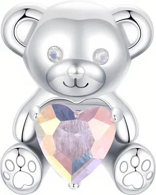 Obrázok produktu pre Prívesok Pandora, medvedík so srdcom, striebro 925, Trusky Charms
