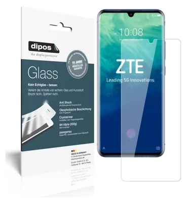 Produktbild von 2x Schutzfolie für Axon 10 Pro - Anti-Shock 9H Folie dipos Glass Kunststoffglas