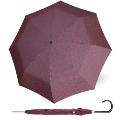 Zdjęcie produktu dla doppler parasol z laską Carbonsteel Długi parasol AC Chic Wino czerwony wielokolorowy