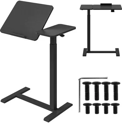 Produktbild von Azomor® Verstellbarer Schreibtisch mit neigbarer Tischplatte und Rollen für ergonomisches Arbeiten