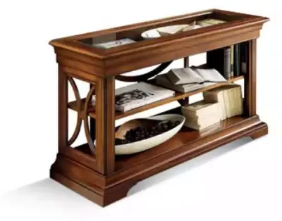 Produktbild von Lowboard Echtholz Büro Schrank Regale Schränke Bücherschrank Massiv Neu