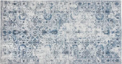 A flat lay of a rug.