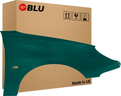 Immagine prodotto di BLU Parafango compatibile con Peugeot 206 CC KRG Destra Grün Vert Patagonie | 1998-2009 | Anteriore | Verniciato | Pronto per il montaggio | Acciaio