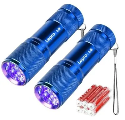 Zdjęcie produktu dla Latarka UV 395 nm czarne światło LED do wykrywania skorpionów