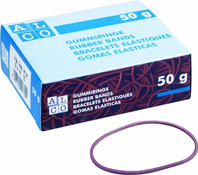 Produktbild von Gummiringe, bunt gemischt, Ø 40 mm, Schachtel à 50 g