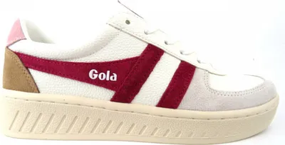 Produktbild von Gola Grandslam Trident Damen sportlicher Schnürer in Weiß, Größe 36