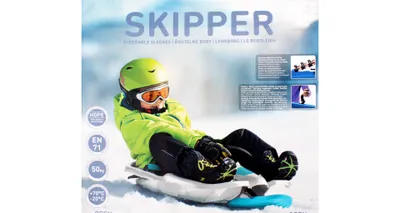 Produktbild von Skipper Kunststoffschlitten weiß