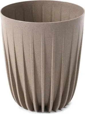 Produktbild von HowHomely Blumentopf Rund 46 cm Höhe, Pflanzkübel, Hellbraun Übertopf für garten balkon