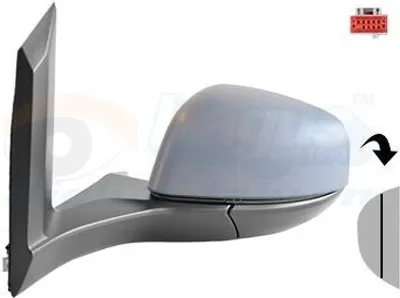 Produktbild von VAN WEZEL 1930817 Außenspiegel Seitenspiegel Links für FORD Tourneo Connect / Grand Tourneo Connect V408 Kombi Asphärisch Beheizt Grundiert
