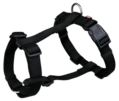 Produktbild von TRIXIE Premium H-Geschirr, XS–S: 30–44 cm/10 mm, schwarz