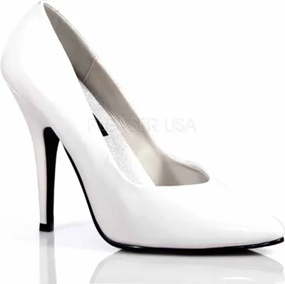 Produktbild von PLEASER SEDUCE-420 Klassische High Heel Pumps Weiss Lack