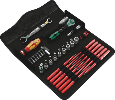 Produktbild von WERA Kraftform Kompakt W1 Wartung Werkzeug Set 35-tlg.