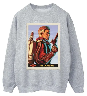 Imagen del producto de Sudadera para hombre de Star Wars, "The Mandalorian", modelo "The Marshal", BI46601 (Talla L), color gris