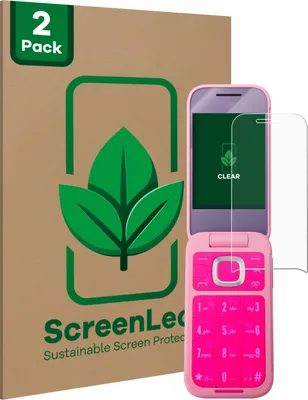 Produktbild von 2x ScreenLeaf Schutzfolie für HMD Barbie Phone nachhaltiger Displayschutz Display Schutz Folie Klar Transparent