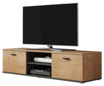 Produktbild von TV Lowboard SINDI SH4I lefkas eiche / schwarz