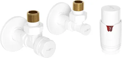 Immagine prodotto di Mexen G00 set termostatico angolare con copertura R, bianco - W901-900-904-20