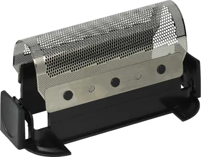 Produktbild von vhbw 1x Scherfolie kompatibel mit Braun 5561, 5563, 5420, 5554, 5421, 5556, 5526, 5428, 5426, 5422, 5423 Elektrorasierer + Rahmen, schwarz/silber