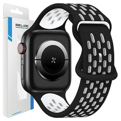 Obrázok produktu pre Beline Apple Watch New Sport Silikónový Remienok 38/40/41 Mm Čierno-Biela Čierno-Biela Krabička