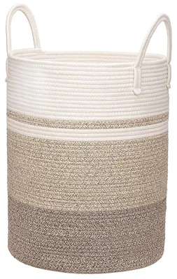 Obrázok produktu pre Elzusha – Veľký prútený kôš na prádlo s rúčkami
