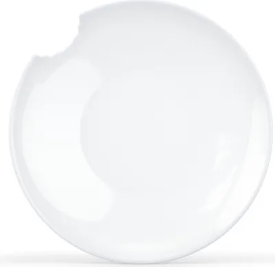 Produktbild von Fiftyeight TV Teller mit Biss Tief, Servierteller, Servierplatte, Porzellanteller, Hartporzellan, Weiß, Ø 24 cm, T017501