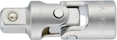 Produktbild von Kardangelenk aus Chrom-Vanadium-Stahl, verchromt, mit Kugelarretierung, 1/2 Zoll, 75 mm