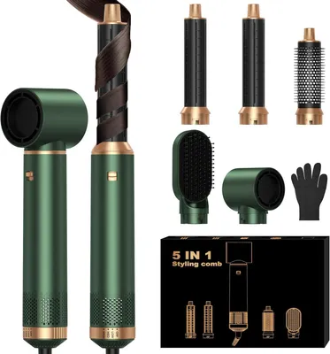Produktbild von 5-in-1 Hair Styler Airstyler mit Föhn, Lockenstab, Rundbürstenföhn, Warmluftbürste, Glättbürste, Coanda-Technologie, Ionentechnologie, Volumen & Glanz