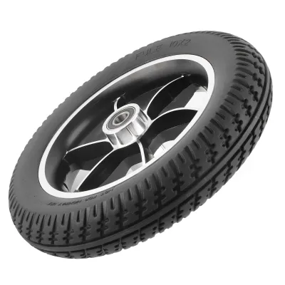 Immagine prodotto di Pneumatico della ruota solida, sostituzione della ruota solida, pneumatico della sedia a rotelle elettrica, sostituzione del pneumatico della sedia a rotelle anteriore, rotella anteriore della sedia a rotelle, ruota gonfiabile solida di gomma