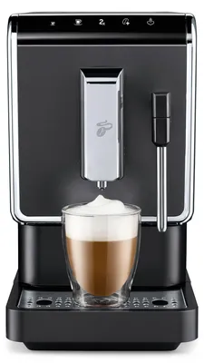 Produktbild von Tchibo Kaffeevollautomat Esperto Latte mit Milchaufschäumfunktion für Caffè Crema, Espresso und Milchspezialitäten, Anthrazit - INKLUSIVE Kaffeeprobierset GRATIS