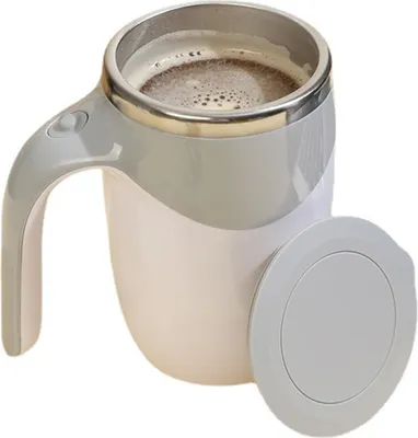 Produktbild von Selbstrührender Kaffeebecher, über USB wiederaufladbarer elektrischer Mixerbecher, automatischer Mixbecher für heiße und kalte Getränke zu Hause, im Büro oder auf Reisen