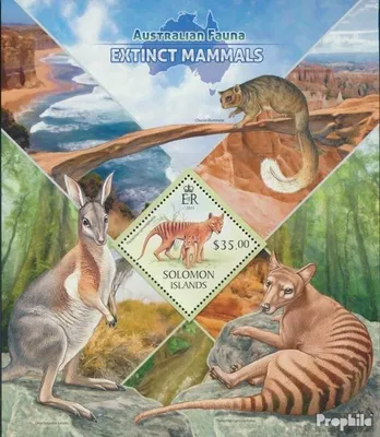 Produktbild von Briefmarken Salomoninseln 2013 Mi Block 176 (kompl. Ausg.) postfrisch Ausgestorbene Säugetiere
